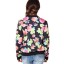 Kvalitní dámská jarní/podzimní bunda s květinovým vzorem J704 6