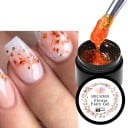 Kvetinový gél na nechty so sušenými lupienkami 5 ml flower fairy gél pre UV LED nail art s kvetinovým dizajnom a aplikáciou pod top lak 9