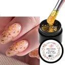 Kvetinový gél na nechty so sušenými lupienkami 5 ml flower fairy gél pre UV LED nail art s kvetinovým dizajnom a aplikáciou pod top lak 7