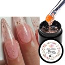 Květinový gel na nehty se sušenými lupínky 5 ml flower fairy gel pro UV LED nail art s květinovým designem a aplikací pod top lak 10