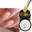 Květinový gel na nehty se sušenými lupínky 5 ml flower fairy gel pro UV LED nail art s květinovým designem a aplikací pod top lak 7