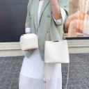 Kvinder crossbody taske sæt med 2 5