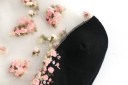 Kvinders gennemsigtige sokker med blomster 4
