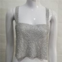 Kvinders glimmer crop top 9