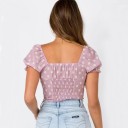 Kvinders lyserød crop top 2