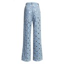 Kvinders rippede flare jeans 1