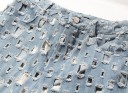Kvinders rippede flare jeans 4
