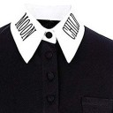 Kvinders sort/hvid skjorte Gothic 3