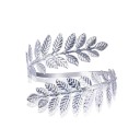 Kvinnors öppet armband med löv 3