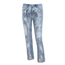 Kvinnors slitna jeans med paljetter 1