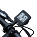 Κυκλικός LED ταχύμετρο με GPS 5,5 x 5,5 x 2,2 εκ. Ασύρματη οθόνη 2" Αδιάβροχο IPX6 USB-C 900 mAh 25h αυτονομία Χιλιόμετρα Στήριγμα ποδηλάτου στη συσκευασία 2