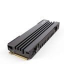 Kylare för M.2 SSD 78 x 23 x 10 mm för 2280 NVMe och NGFF-enheter med ribbor och värmeledningsförmåga 237 W/mK i gråsvart utförande 6