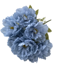 Kytice sztucznych piwonii pełne kwiaty 42 cm plastik + tkanina dekoracyjna kwiat svazek do wazy na ślub wnętrze i dekorację 3