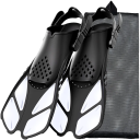 Labe de snorkel din silicon cu catarame reglabile Găuri pe călcâi Antiderapante ideale pentru scufundări și înot în mare 2
