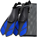 Labe de snorkel din silicon cu catarame reglabile Găuri pe călcâi Antiderapante ideale pentru scufundări și înot în mare 3