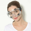 Laboratórne ochranné okuliare proti zahmlievaniu a poškriabaniu Odolné proti nárazom a vode Prachotesné PVC rámček PC šošovka s ventilmi 3