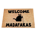 Lábtörlő szőnyeg 60 x 40 cm Macska motívum Megerősített alátét Vastagság 0,7 cm Lakberendezés Nappali Konyha Hálószoba Fürdőszoba 2
