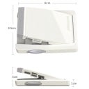 Lacăt de siguranță pentru uși și feronerie cu mecanism de presiune 8 × 8,5 cm, dispozitiv mecanic de siguranță pentru copii pentru protecția locuinței 3