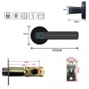 Lacăt digital inteligent pentru uși Bluetooth cu amprentă 28–50 mm Type-C cu aplicație pentru acasă și birou 3