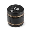 Lacăt numeric pentru sticlă cu combinație cu trei cifre Capac pentru gâtul sticlei împotriva deschiderii pentru vinuri valoroase Design negru cu model 1