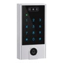 Lacăt WiFi cu cod, sonerie și recunoaștere facială V5 Aplicație Tuya Tastatură iluminată Argintie Sistem de acces pentru ușa de intrare 3