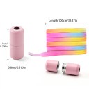 Lacci colorati per scarpe senza annodare Lacci elastici 100 cm con fibbia a vite Calzata rapida Comfort sportivo Per bambini e adulti 2