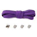 Lacci elastici per scarpe 105 x 0,7 cm Senza annodare per bambini e adulti Taglia unica Fibbia in metallo Calzata rapida Stile sportivo 12