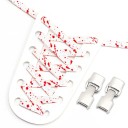 Lacci elastici per scarpe senza annodare 100 cm Lacci in poliestere con chiusura in metallo Calzata rapida per scarpe sportive e quotidiane 5