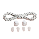 Lacci elastici senza annodatura 100 cm Gommine rotonde per scarpe Corda elastica con fibbia a molla Calzature sportive Scarpe per bambini Comode 2