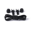 Lacci rotondi elastici per scarpe senza annodare 100 cm Calzata rapida Comfort sportivo Indossabilità confortevole Adatti per bambini e adulti 4