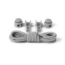 Lacci rotondi elastici per scarpe senza annodare 100 cm Calzata rapida Comfort sportivo Indossabilità confortevole Adatti per bambini 7