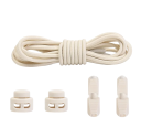Lacci rotondi per scarpe senza annodare 100 cm Lacci elastici con fibbia in plastica 2 clip e bottoni Calzata sportiva e confortevole 22
