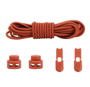 Lacci rotondi per scarpe senza annodare 100 cm Lacci elastici con fibbia in plastica 2 clip e bottoni Calzata sportiva e confortevole 23