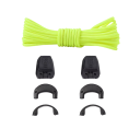 Lacci Sportivi in Cordino 140 cm 1 Paio Lacci Rotondi Senza Nodi con Fibbia Per Bambini e Adulti Scarpe da Ginnastica Corsa Outdoor 16