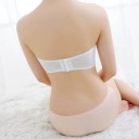 Lace bralette strapless bra for women in white colour Universal size for chest circumference 56 to 90 cm Made from nylon and lace 11