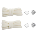 Lacets élastiques plats 8 mm 105 cm 1 paire Lacer rapidement sans nouer pour baskets Enfants et adultes Accessoire universel 21