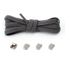 Lacets élastiques pour chaussures 105 x 0,7 cm Sans nouage pour enfants et adultes Taille unique Boucle en métal Enfilage rapide Style sportif 17