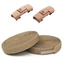 Lacets élastiques pour chaussures sans nouage 100 cm Lacets avec verrou Boucle en métal Enfilage rapide pour chaussures de sport et de tous les jours 9