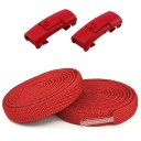 Lacets élastiques pour chaussures sans nouage 100 cm Lacets avec verrou Boucle en métal Enfilage rapide pour chaussures de sport et de tous les jours 4