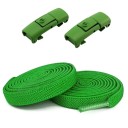 Lacets élastiques pour chaussures sans nouage 100 cm Lacets avec verrou Boucle en métal Enfilage rapide pour chaussures de sport et de tous les jours 7