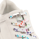Lacets élastiques pour chaussures sans nouage 100 cm Lacets en polyester avec verrou en métal Enfilage rapide pour chaussures de sport et de tous les jours 3