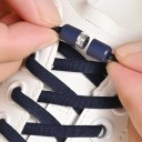 Lacets élastiques sans nouage Lacets à serrage rapide en nylon 100 cm Boucle à vis Chaussures de sport Enfilage confortable 1