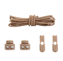 Lacets ronds sans nouage 100 cm Lacets élastiques avec boucle en plastique 2 clips et boutons Chaussage sportif et confortable 14