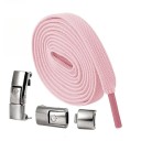 Lacets sans nouage avec verrou 100 cm Lacets élastiques de sport avec boucle en métal Chaussures de course Chaussures de fitness 9