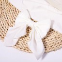 Laço de cetim para crianças 11,5 cm Laço liso Tipo de clipe de pato Acessório de cabelo elegante para meninas 14