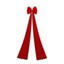 Laço decorativo de Natal grande 200 x 40 cm Laço decorativo para portas e fachadas Acessório festivo de Natal para decoração de inverno 4