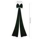 Laço decorativo de Natal grande 200 x 40 cm Laço decorativo para portas e fachadas Acessório festivo de Natal para decoração de inverno 2