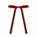 Laços decorativos de Natal 10 pcs Com arame para fixação 13 x 18 cm De fita de veludo Cor vermelho escuro Decoração para árvore de Natal e enfeites 4