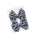 Laços para cabelo 2 pcs Laços bordados com flores 6,4 x 3,8 cm Acessórios de cabelo elegantes Adorno floral para cabelo Penteado estiloso 12