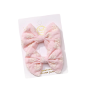 Laços para cabelo 2 pcs Laços bordados com flores 6,4 x 3,8 cm Acessórios de cabelo elegantes Adorno floral para cabelo Penteado estiloso 11